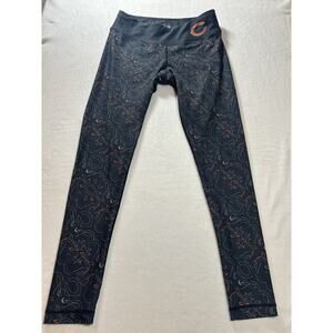 NFL Women's Chicago Bears Pattern Leggings Size Medium blue orange